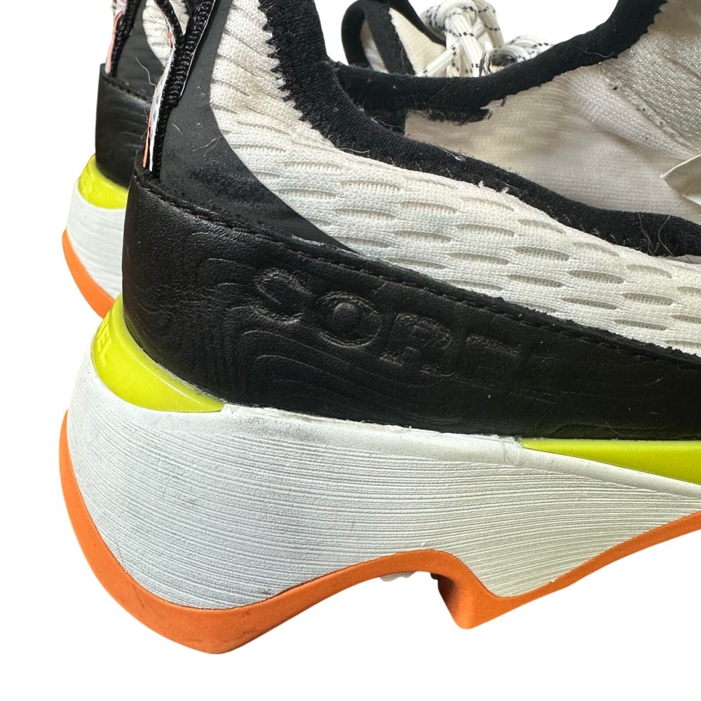 Sorel Kinetic Impact Lace White Black Orange Sneakers Womens Size 9.5 NL4952-125 - Picture 6 of 8